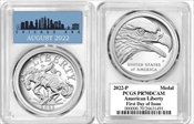 2022-P Medal American Liberty First Day of Issue Chicago ANA PR70DCAM