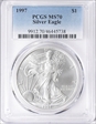 1997 $1 Silver Eagle MS70