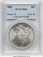 1883 $1 MS64
