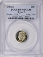 1981-S 10C Type 2 PR70DCAM