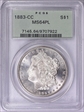 1883-CC $1 MS64PL