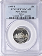 1999-S 25C New Jersey Silver PR70DCAM