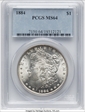 1884 $1 MS64