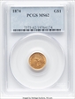 1874 G$1 MS62