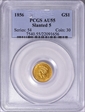 1856 G$1 Slanted 5 AU55