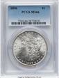 1896 $1 MS66