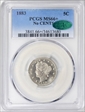 1883 5C No CENTS MS66+