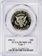 1981-S 50C Type 1 PR70DCAM