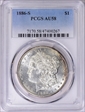 1886-S $1 AU58