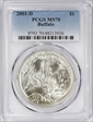 2001-D $1 Buffalo MS70