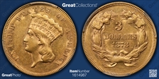 1878 $3 AU55