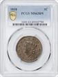 1818 1C MS63BN
