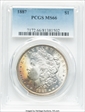 1887 $1 MS66