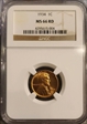 1934 1c MS 66 RD