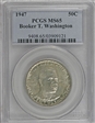 1947 50C Booker T. Washington MS65