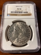 1894 O $1 morgan silver dollar  AU 58
