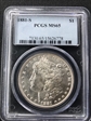 1881-S $1 MS65