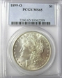 1899-O $1 MS65
