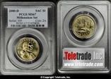 2000-D SAC$1 Millennium Set MS67