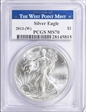 2013-(W) $1 Silver Eagle Struck at West Point MS70