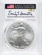 2021 $1 Silver Eagle - Type 2 First Strike Emily S. Damstra MS70