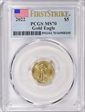 2022 $5 Gold Eagle First Strike MS70