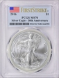 2016 $1 Silver Eagle Silver Eagle - 30th Anniversary First Strike MS70