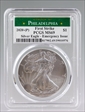 2020-(P) $1 Silver Eagle - Emergency Issue Struck at Philadelphia First Strike MS69