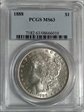 1888 $1 MS63