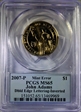 2007-P $1 Dbld Edge Let.-Inverted John Adams MS65