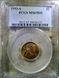 1953-S 1C MS65RD