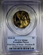 2010-D $1 Franklin Pierce Position B - First Day of Issue MS66
