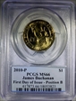 2010-P $1 James Buchanan  First Day of Issue - Position B MS66