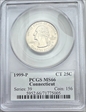 1999-P 25C Connecticut MS66