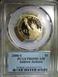 2008-S $1 Andrew Jackson PR69DCAM