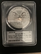 2019-W $1 Silver Eagle Enhanced Rev PR Pride of Two Nations, U.S. Set FDI Mercanti Flag PR70