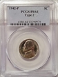 1942-P 5C Silver PR64