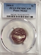 2004-S 5C Peace Medal PR70DCAM