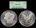 1879-S $1 MS64PL