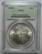 1900 $1 MS64