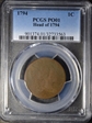 1794 1C Head of 1794 PO1BN