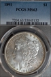 1891 $1 MS63