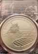 2019-P $1 Moon Landing 50th Ann. Ag Apollo Picture Frame MS70