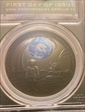 2019 $5 Apollo 11 50th Anniversary Ni Plated Ag First Day of Issue PR70DCAM