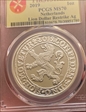 2019 1oz Lion Dollar Restrike Ag First Strike MS70
