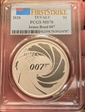 2020 $1 James Bond 007 First Strike MS70