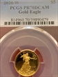 2020-W $5 Gold Eagle PR70DCAM
