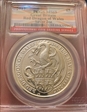 2017 £5 Red Dragon of Wales Queen's Beasts 2 oz Ag MS69