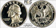 1958 25C PR69DCAM
