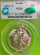 1942-S 50C MS64